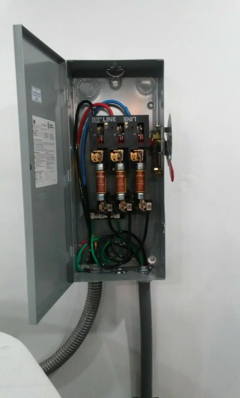 Three-phase disconnect switch installed for Electrical Wiring & Rewiring in Harrisonburg